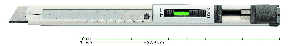 edding MP 9 Cutter Gehäuse aus Edelstahl Klinge 9mm - Foto 1 di 1